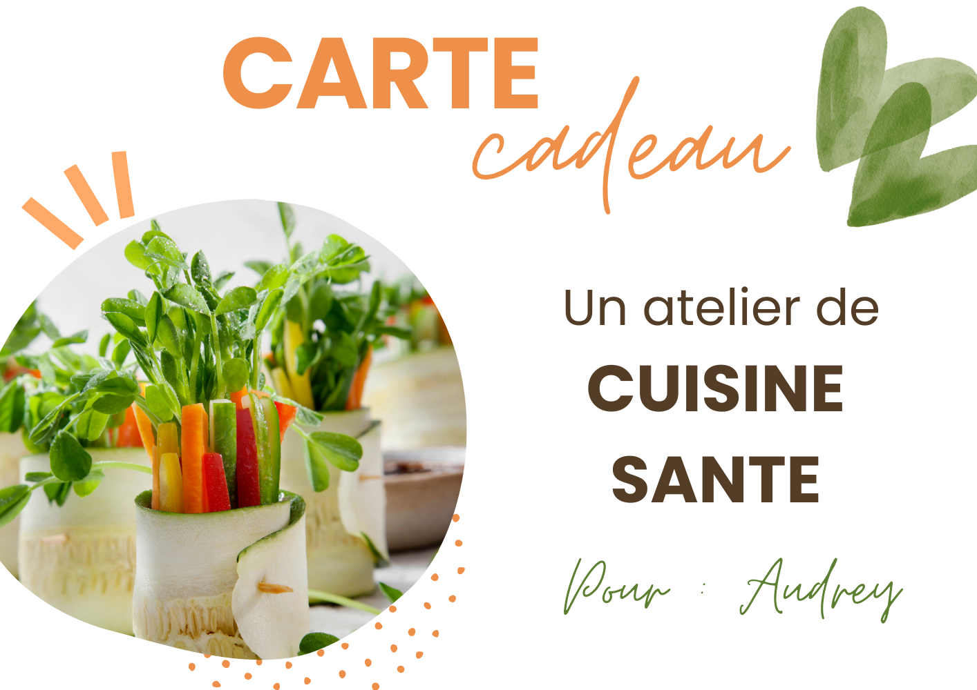 Carte_cadeau_A5_Cuisine Offrez une carte cadeau pour un atelier cuisine avec Audrey Labarrière.